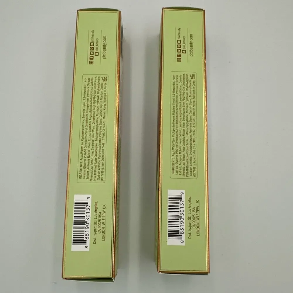 PIXI By Petra SkinTint TINTED Moisturizer Face Gel Chestnut Makeup - 2 Boxes
